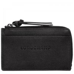 Longchamp 3D Kadın Kartlık Siyah | 36410-IHMC