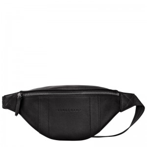 Longchamp 3D S Erkek Bel Çantası Siyah | 20387-FEAD