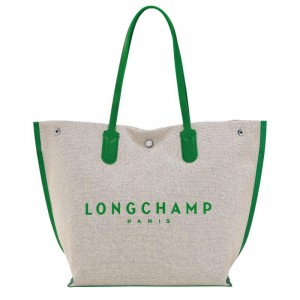 Longchamp Essential L Kadın Tote Çanta Yeşil | 97158-VPDN