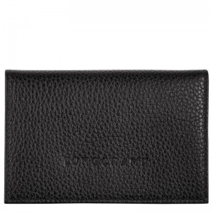 Longchamp Le Foulonné Erkek Kartlık Siyah | 15629-LPFZ