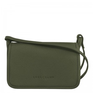 Longchamp Le Foulonné XS Kadın Cüzdan Haki | 47908-OADW