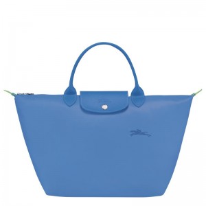 Longchamp Le Pliage Green M Kadın El Çantası Mavi | 93480-YGKM