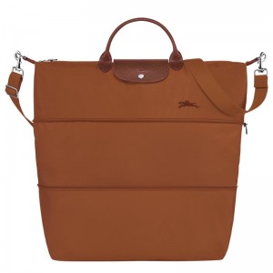 Longchamp Le Pliage Green expandable Erkek Seyahat Çantası Kahverengi | 12846-RJLG
