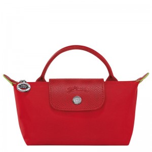 Longchamp Le Pliage Green with handle Erkek Kese Çanta Kırmızı | 72583-ELSQ