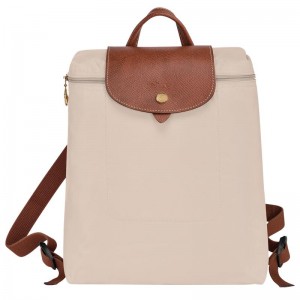 Longchamp Le Pliage Original M Kadın Sırt Çantası Beyaz | 70326-EDNZ