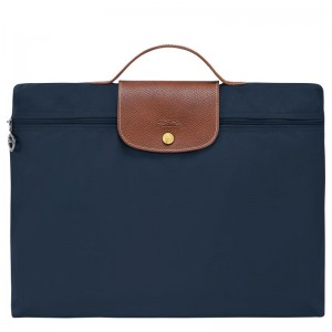 Longchamp Le Pliage Original S Erkek Evrak Çantası Lacivert | 13798-JHVL