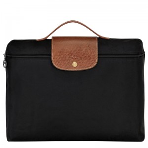 Longchamp Le Pliage Original S Kadın Evrak Çantası Siyah | 35972-IBUZ