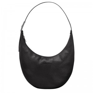 Longchamp Roseau Essential L Kadın Çapraz Askılı Çanta Siyah | 73105-PNUO