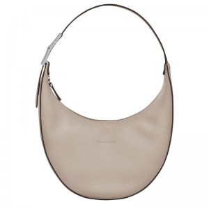 Longchamp Roseau Essential M Kadın Hobo Çanta Gri | 65732-ZYMU