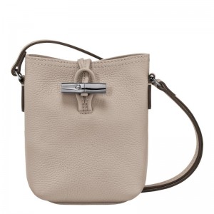 Longchamp Roseau Essential XS Kadın Çapraz Askılı Çanta Gri | 72635-KGFR