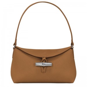 Longchamp Roseau S Kadın Hobo Çanta Kahverengi | 95402-HDPQ